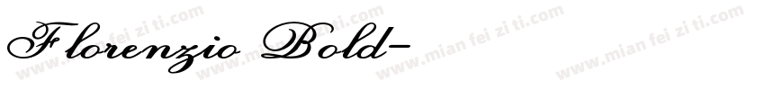 Florenzio Bold字体转换